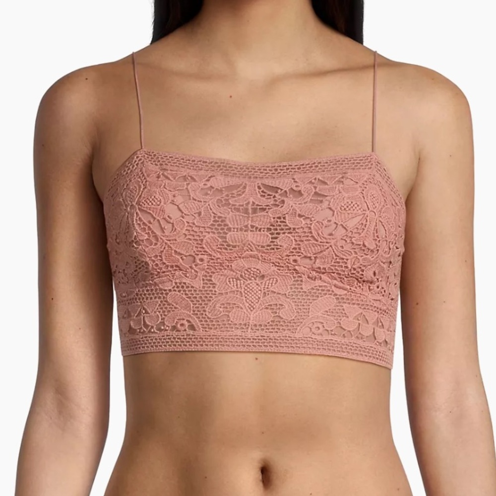 Free People Athena Cropped Lace Bralette